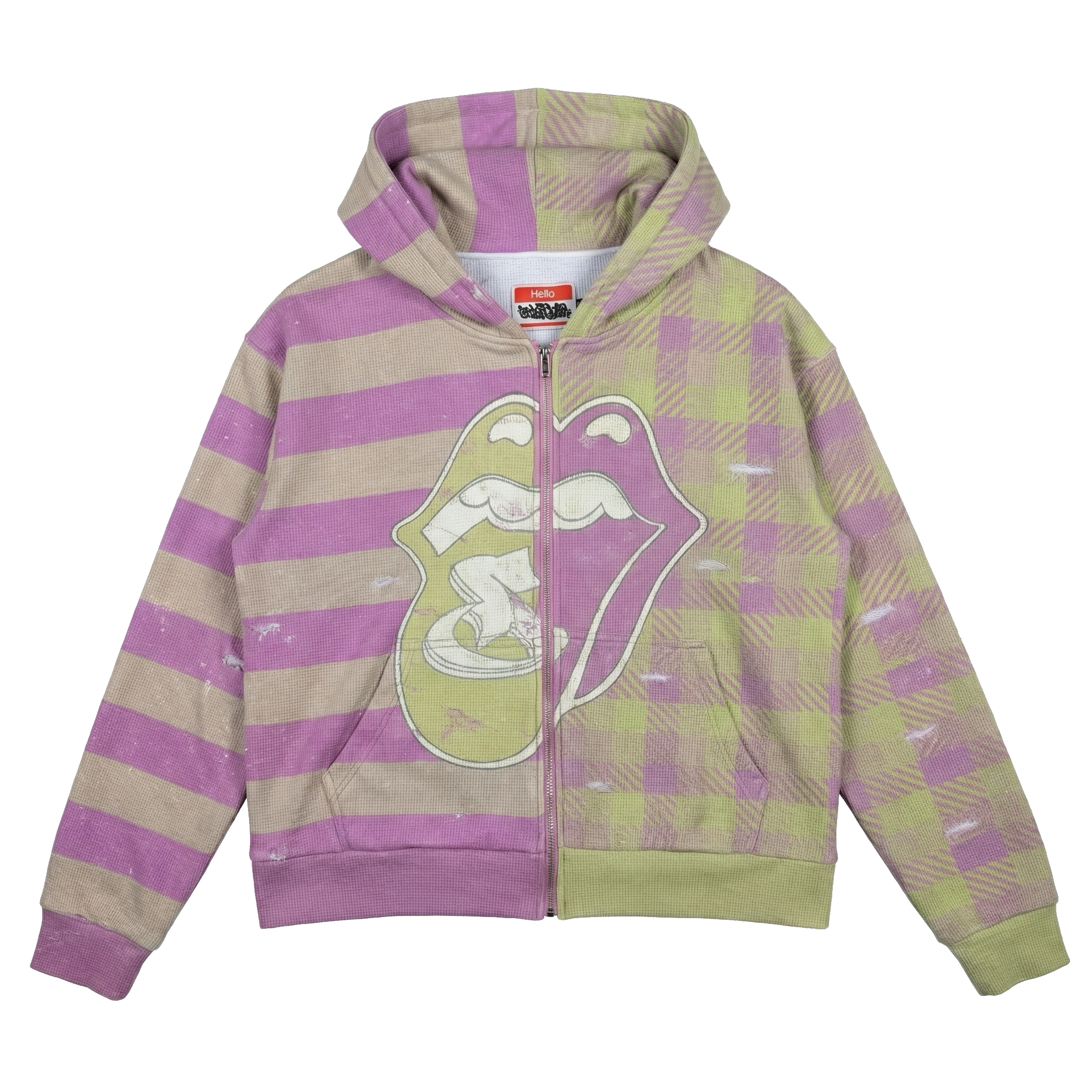 "Half N Half" Zip-up