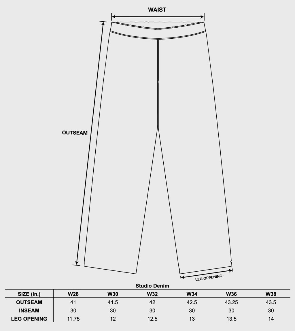 “Thrashed” Double Knee Denim